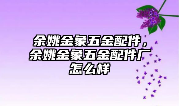 余姚金象五金配件，余姚金象五金配件廠怎么樣