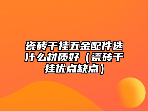 瓷磚干掛五金配件選什么材質好（瓷磚干掛優點缺點）