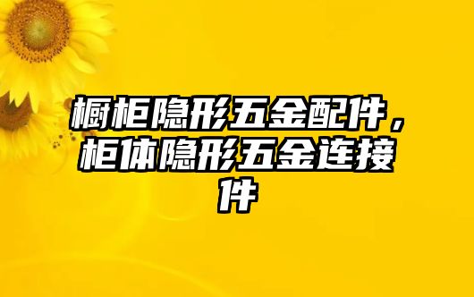 櫥柜隱形五金配件，柜體隱形五金連接件