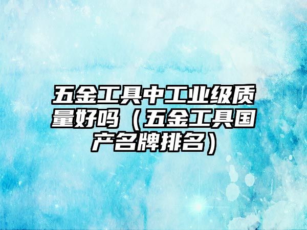 五金工具中工業(yè)級質(zhì)量好嗎（五金工具國產(chǎn)名牌排名）