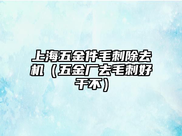 上海五金件毛刺除去機（五金廠去毛刺好干不）