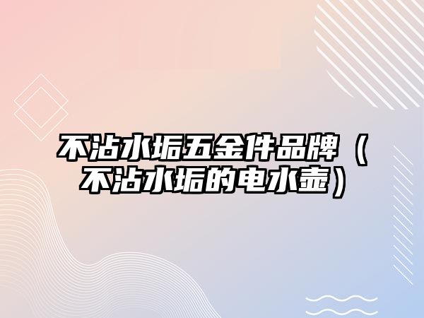 不沾水垢五金件品牌（不沾水垢的電水壺）