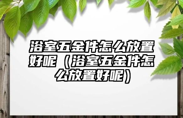 浴室五金件怎么放置好呢（浴室五金件怎么放置好呢）