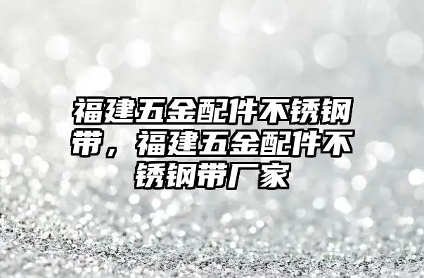 福建五金配件不銹鋼帶，福建五金配件不銹鋼帶廠家