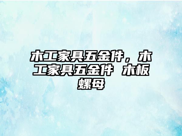 木工家具五金件，木工家具五金件 木板螺母