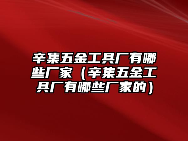 辛集五金工具廠有哪些廠家（辛集五金工具廠有哪些廠家的）