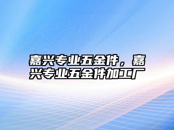 嘉興專業五金件，嘉興專業五金件加工廠