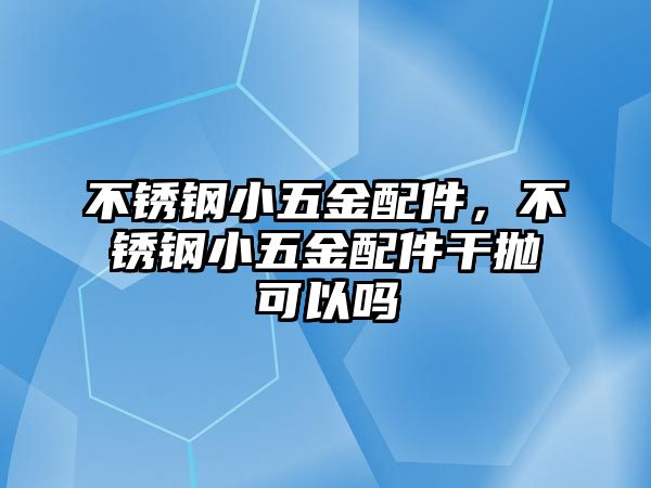 不銹鋼小五金配件，不銹鋼小五金配件干拋可以嗎