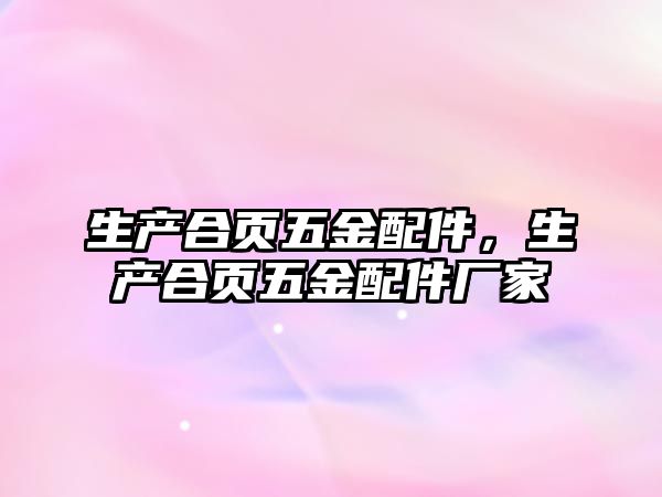 生產合頁五金配件，生產合頁五金配件廠家