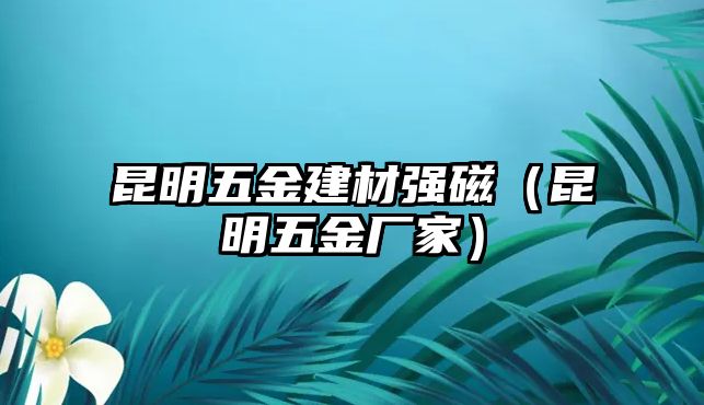 昆明五金建材強(qiáng)磁（昆明五金廠家）