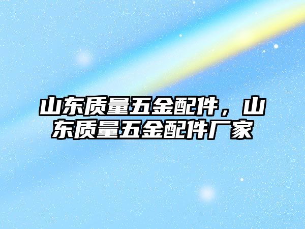 山東質量五金配件，山東質量五金配件廠家