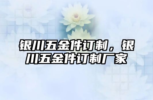 銀川五金件訂制，銀川五金件訂制廠家