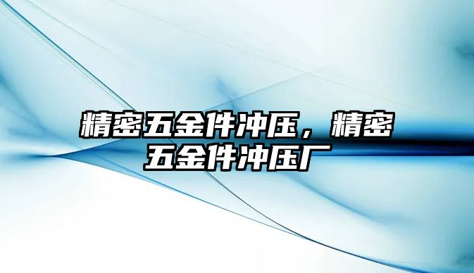 精密五金件沖壓，精密五金件沖壓廠