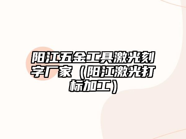 陽江五金工具激光刻字廠家（陽江激光打標加工）