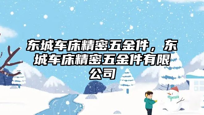 東城車床精密五金件，東城車床精密五金件有限公司