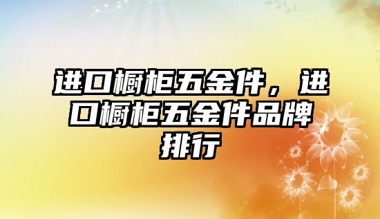 進口櫥柜五金件，進口櫥柜五金件品牌排行