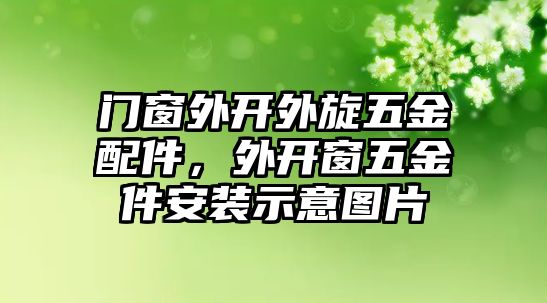 門窗外開外旋五金配件，外開窗五金件安裝示意圖片