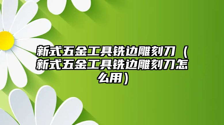 新式五金工具銑邊雕刻刀（新式五金工具銑邊雕刻刀怎么用）