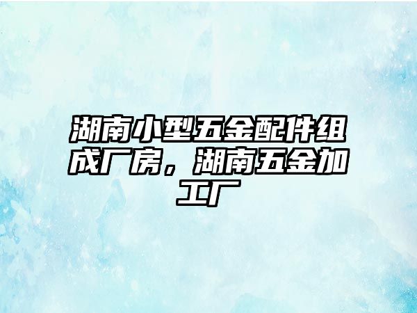 湖南小型五金配件組成廠房，湖南五金加工廠