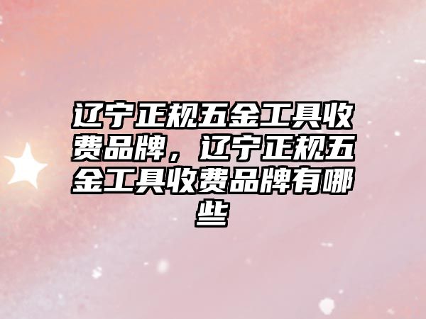 遼寧正規(guī)五金工具收費(fèi)品牌，遼寧正規(guī)五金工具收費(fèi)品牌有哪些