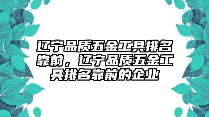 遼寧品質(zhì)五金工具排名靠前，遼寧品質(zhì)五金工具排名靠前的企業(yè)