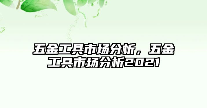 五金工具市場分析，五金工具市場分析2021