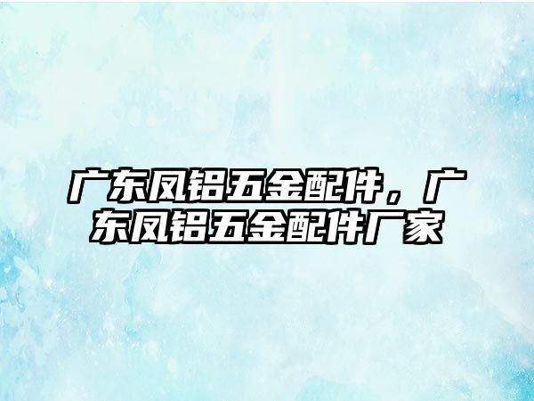 廣東鳳鋁五金配件，廣東鳳鋁五金配件廠家