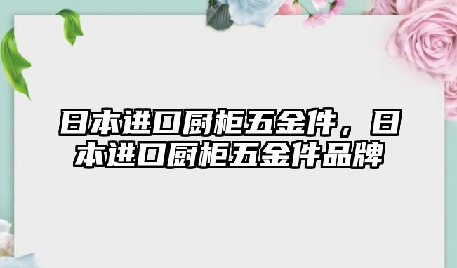 日本進口廚柜五金件，日本進口廚柜五金件品牌