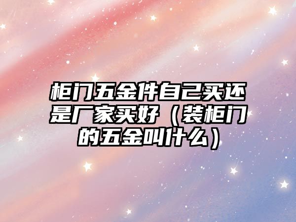 柜門五金件自己買還是廠家買好（裝柜門的五金叫什么）