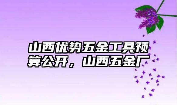 山西優勢五金工具預算公開，山西五金廠