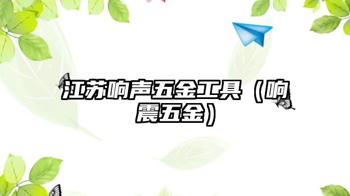 江蘇響聲五金工具（響震五金）