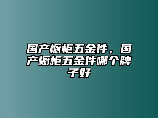 國產櫥柜五金件，國產櫥柜五金件哪個牌子好