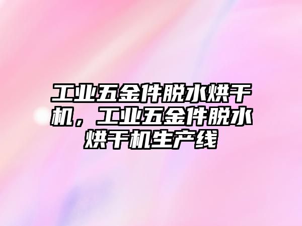 工業五金件脫水烘干機，工業五金件脫水烘干機生產線