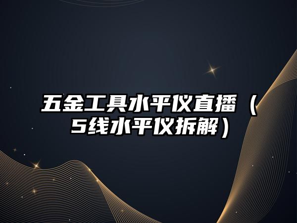 五金工具水平儀直播（5線水平儀拆解）