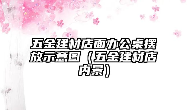 五金建材店面辦公桌擺放示意圖（五金建材店內景）