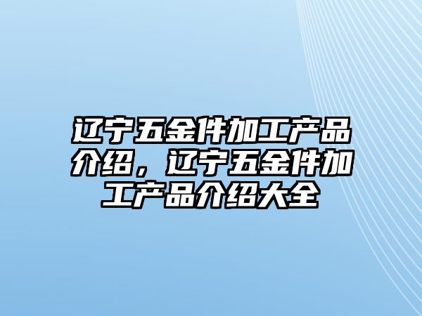 遼寧五金件加工產品介紹，遼寧五金件加工產品介紹大全