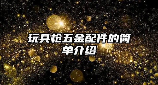 玩具槍五金配件的簡單介紹