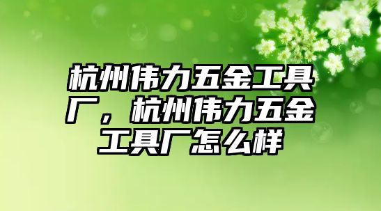 杭州偉力五金工具廠，杭州偉力五金工具廠怎么樣