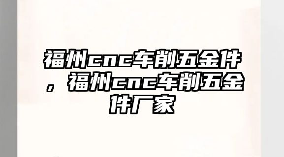 福州cnc車削五金件，福州cnc車削五金件廠家