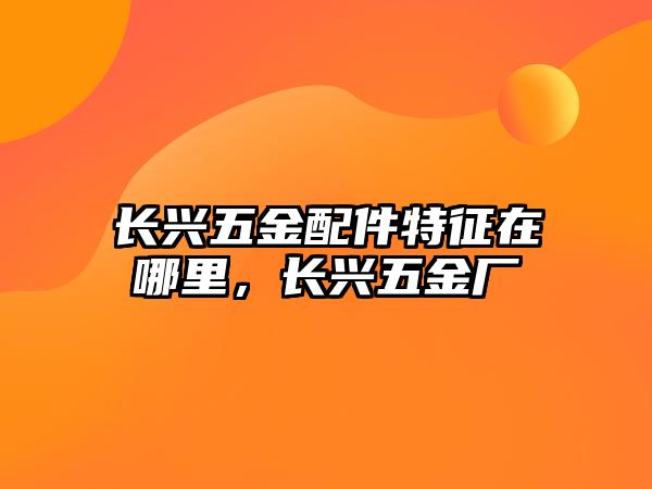 長興五金配件特征在哪里，長興五金廠