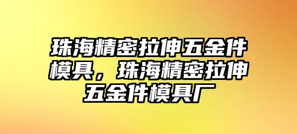 珠海精密拉伸五金件模具，珠海精密拉伸五金件模具廠